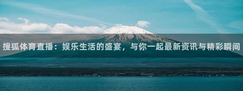 搜狐体育直播：娱乐生活的盛宴，与你一起最新资讯与精彩瞬间