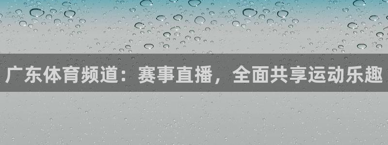 广东体育频道：赛事直播，全面共享运动乐趣